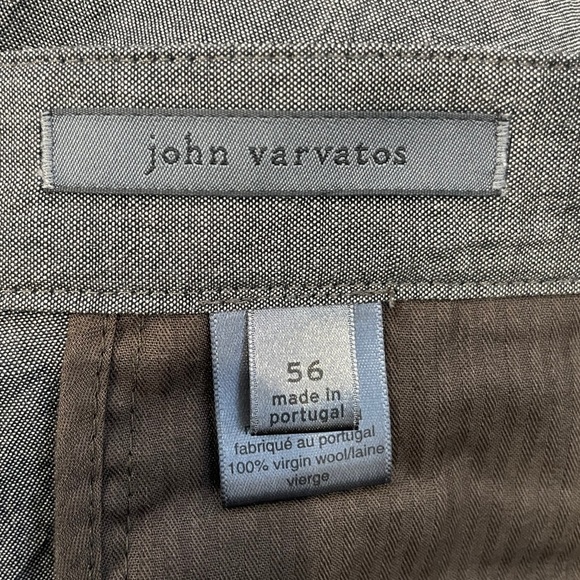 John Varvatos Gray 100% Virgin Wool Pants - Picture 5 of 7